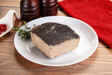 Delicous liver pate snack appetizer