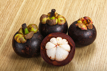 Sweet ripe juicy tropical Mangosteen