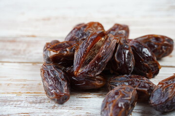 Dried date palm fruits or kurma, ramadan food