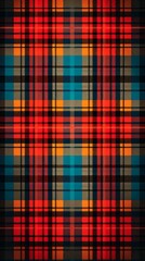 Tartan Material Structure Background - Generative AI