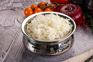 Indian cuisine Steamed basmati rice