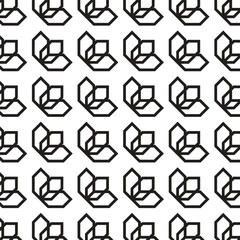 Abstract vector seamless pattern and swatches oriental line texture on white background wallpaper geometric diagonal fabric waves set of design elements