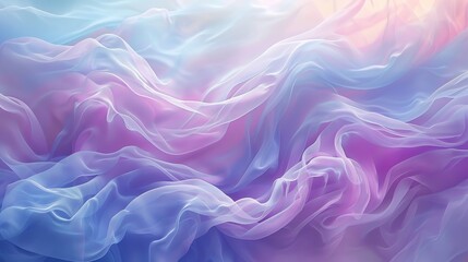 Fototapeta premium Tranquil Pastel Waves - Serene Abstract Fluid Design in Soft Hues for Backgrounds and Prints