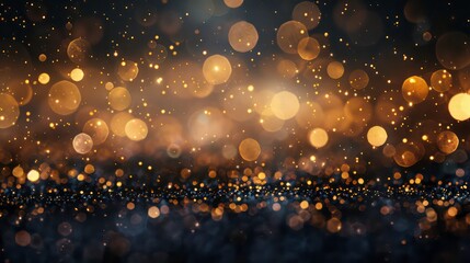 Obraz premium A beautiful image with golden bokeh creates a captivating ambiance adding a touch of magic and sparkle. Generative AI