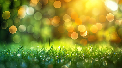 Obraz premium beautiful bokeh on nice landscape background