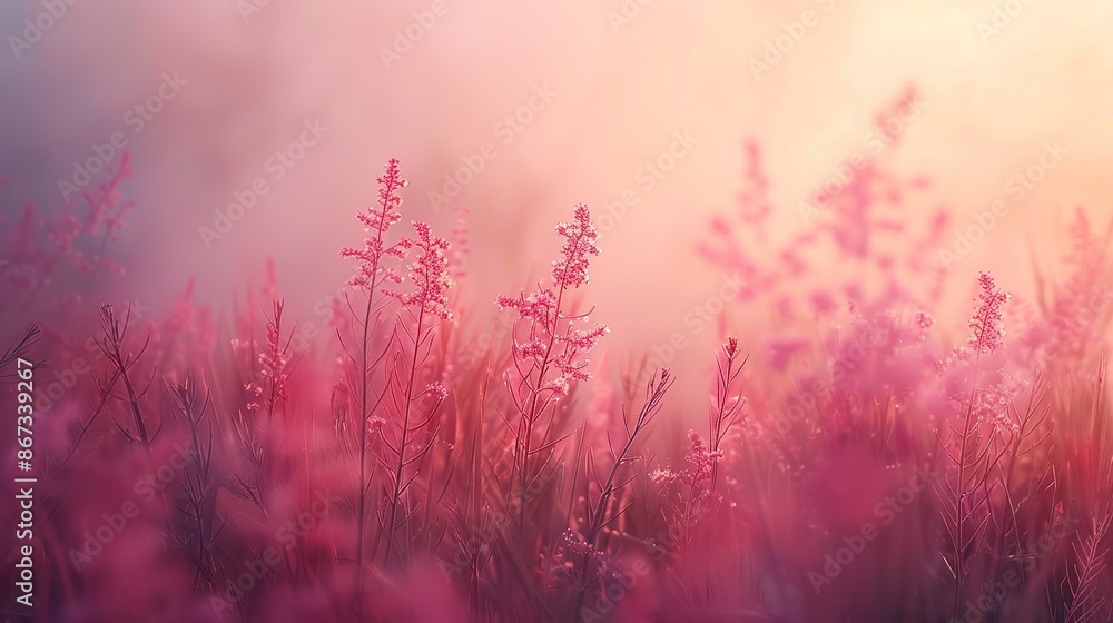 Aufkleber serene gradient transitions in soft focus - abstract background image