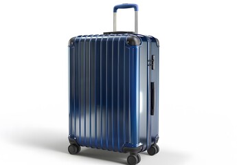 Fototapeta premium blue Suitcase with Wheels