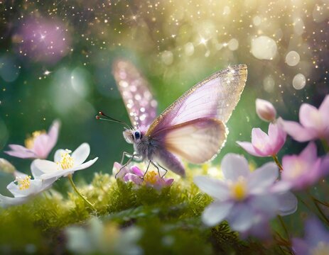 Fototapeta Magiczny bajkowy motyl
