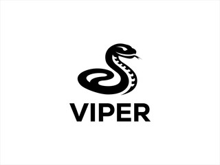 Viper logo design vector