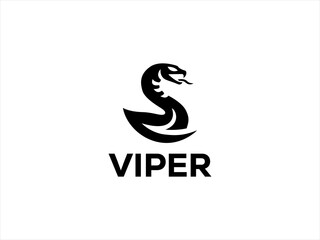 Viper logo design vector