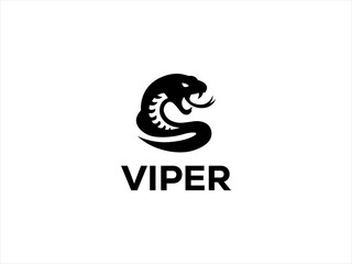 Viper logo design vector