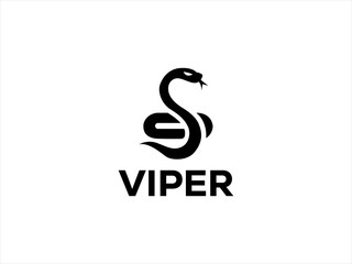 Viper logo design vector