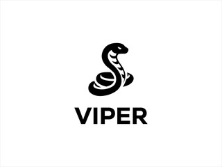Viper logo design vector