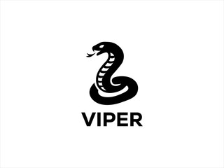 Viper logo design vector