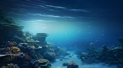 Australia's Great Barrier Reef in summer Starry sky