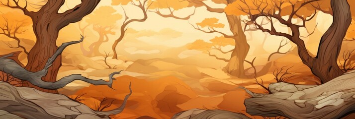 Naklejka premium Tree Bark Material Structure Background - Generative AI