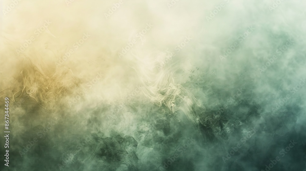 Poster ethereal mist: abstract fog with gentle gradients in subdued tones