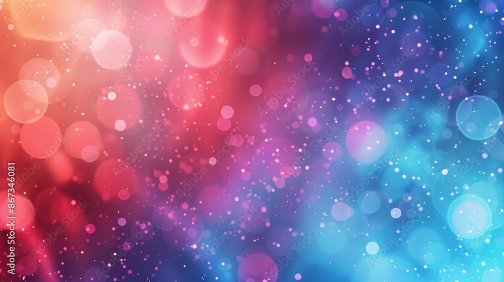 Poster a colorful background with vivid hues and abstract glow, creating a bokeh effect for an artistic and