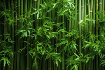 Obraz premium Bamboo Material Structure Background - Generative AI