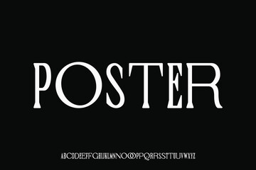 Display alphabet font vector design suitable for headline, poster, magazine and many more
