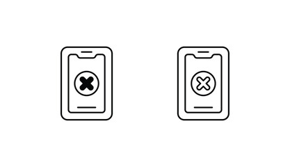 Smart Phone icon design with white background stock illustration