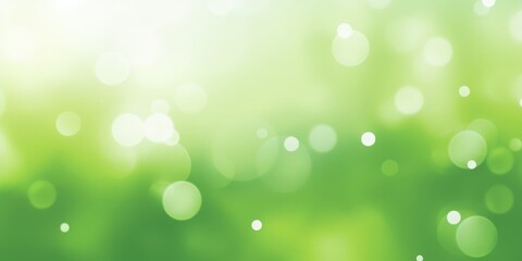 Obraz premium Green Bokeh Background with Sun Flare