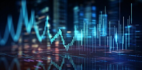 Business audit stock financial finance management on analysis data strategy with graph accounting marketing or report chart economy investment research profit concept.