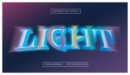 Light Editable Text Effects