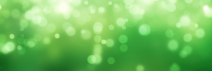 Abstract Green Bokeh Background