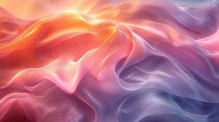Obraz premium Soft, pastel-colored abstract background with smooth gradients and gentle curves.