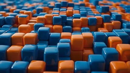 Obraz premium blue seats in a stadium