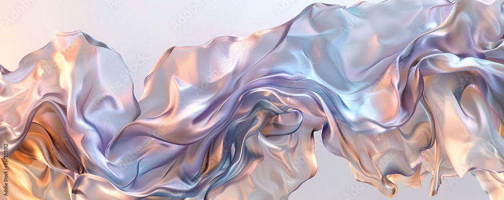 Poster generate a contemporary abstract backdrop with a blend of muted pastels and fluid, freeform shapes, 