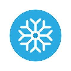 Snowflake icon vector. Winter illustration sign. Cold illustration symbol. 