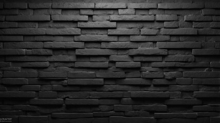 abstract pattern black brick wall
