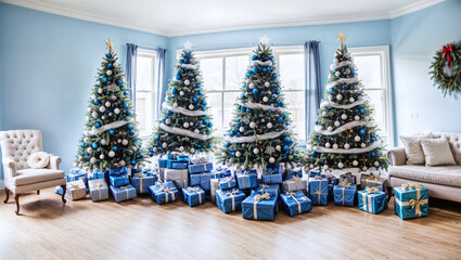 Christmas party minimalist home interior design