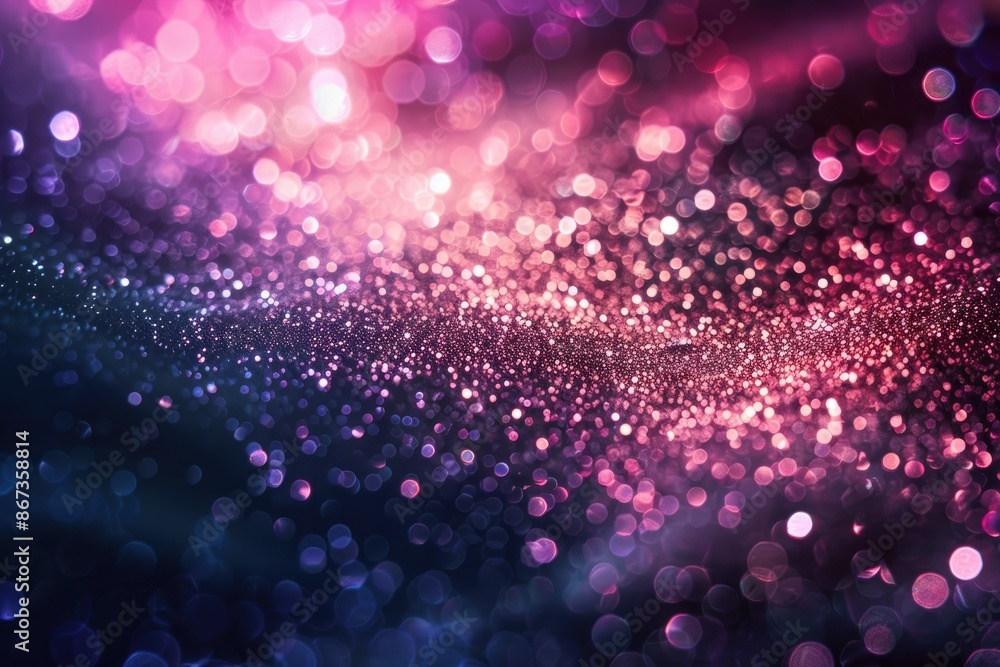 Poster a captivating image showcasing abstract sparkling lights on a minimalistic dark background.