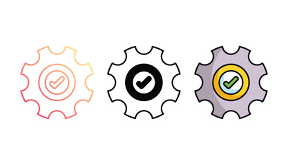 Setting icon design with white background stock illustration