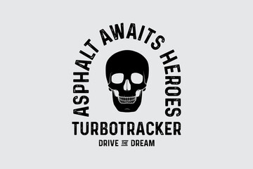 Typography motorcycle merch tee design vector templates