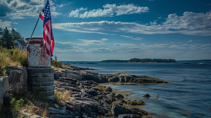 Obraz premium american flag