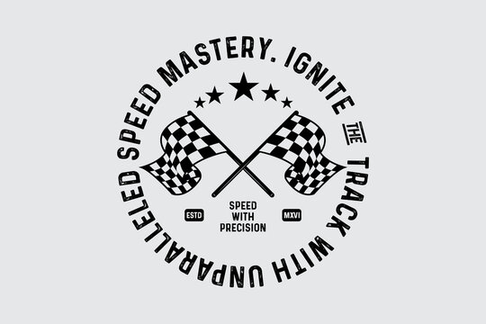 Motorcycle racing  tshirt design Retro Racing Typography Graphics