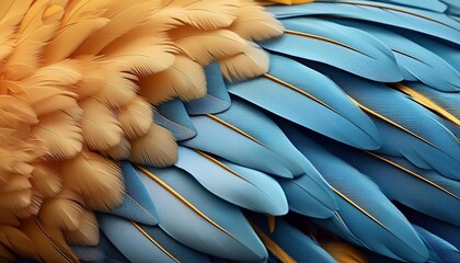 Exotic bird plumage close-ups