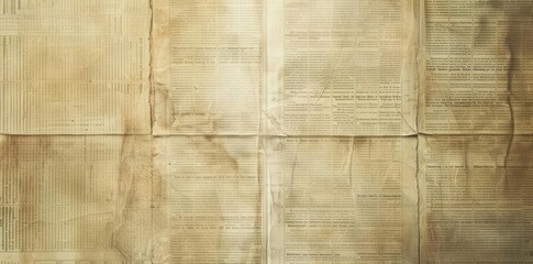 Fototapeta premium Vintage News. Nostalgic old newspaper background concept