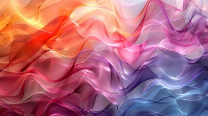 Obraz premium Vibrant abstract background with flowing multicolor fabric texture, perfect for creative and modern projects.