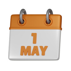 1 May Calendar 3d icon