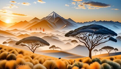 African safari landscapes