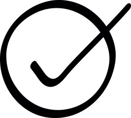 Fototapeta premium Check mark in a Circle