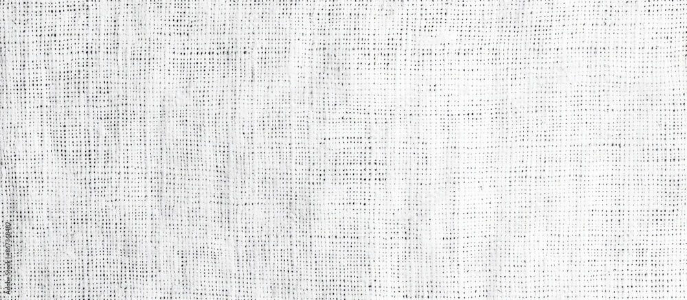 Canvas Prints White rough canvas texture background for design projects with ample space and high resolution.