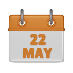 22May Calendar 3d icon