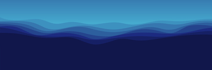 blue gradient landscape wave pattern design vector illustration good for wallpaper, background, backdrop, banner, ui, ux, business, and advertising