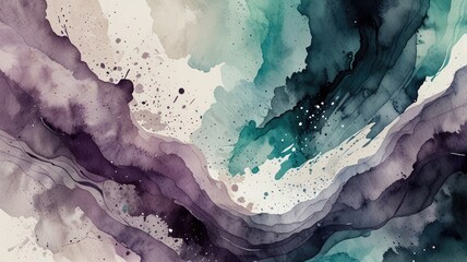 Naklejka premium abstract watercolor rainbow background